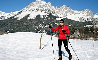 Cross-country skiing in Söll